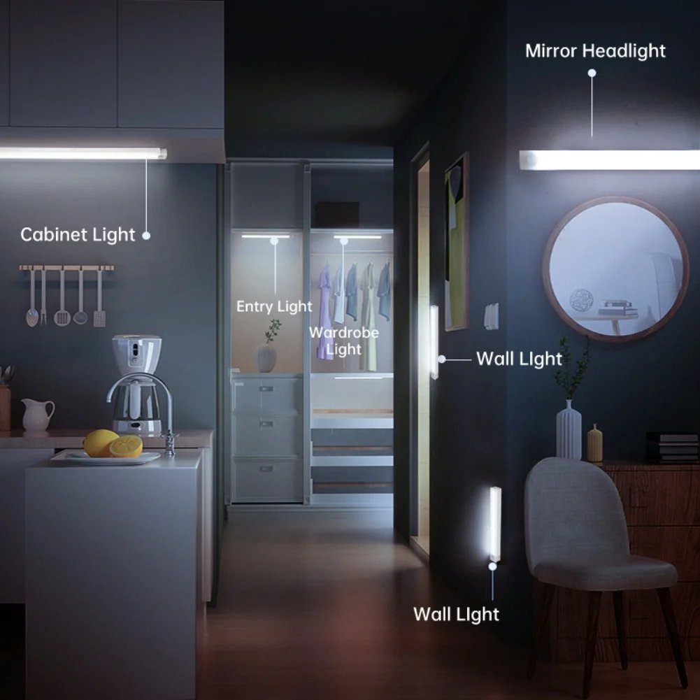 đ„UUDEN VUODEN MYYNTI - Punch-free Smart Sensor Magnetic ladattavat LED-valot