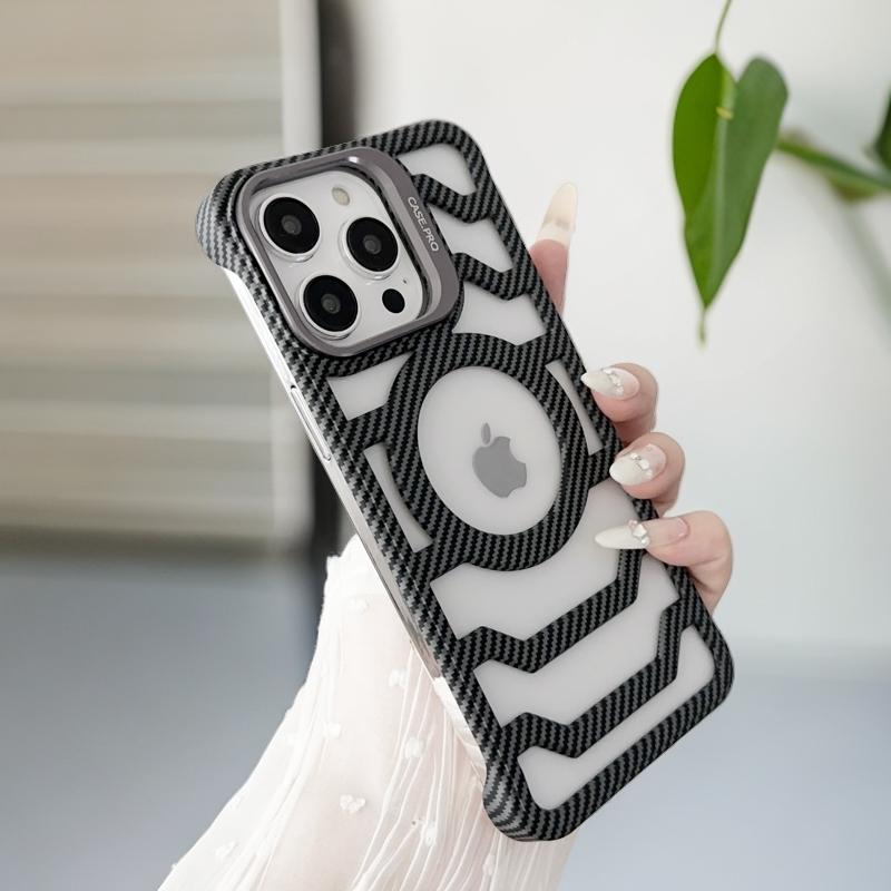 Hiilikuitu Cooling Phone Case: Parannettu ilmavirta ja magneettinen yhteensopivuus