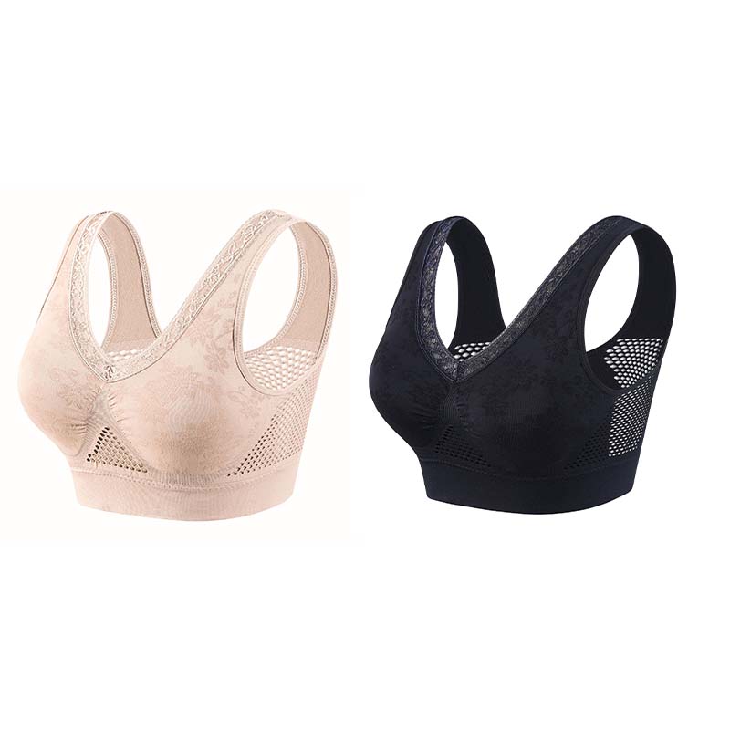 🏆 Sidste dag med specialpris 199 kr. ! 💐 Køb én, få én gratis 🎁 🌸 Komfortabel løfte-bh i ren bomuld uden lukning