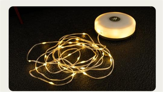 Ulkouima vedenpitävä kannettava Stowable String Light