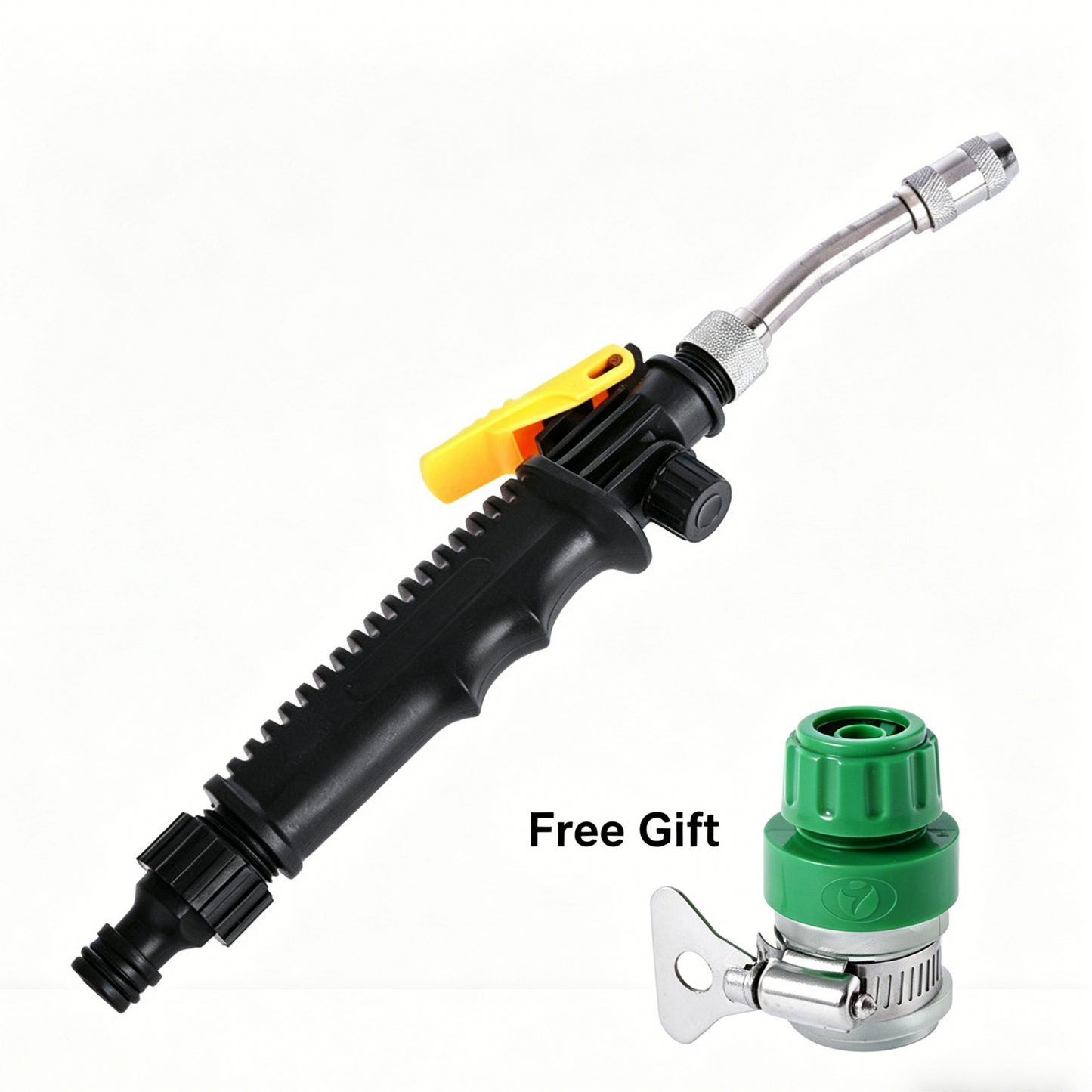 Gør rengøringen let: 2-i-1 højtryksrenser inkl. GRATIS universal-adapter! 🚿✨