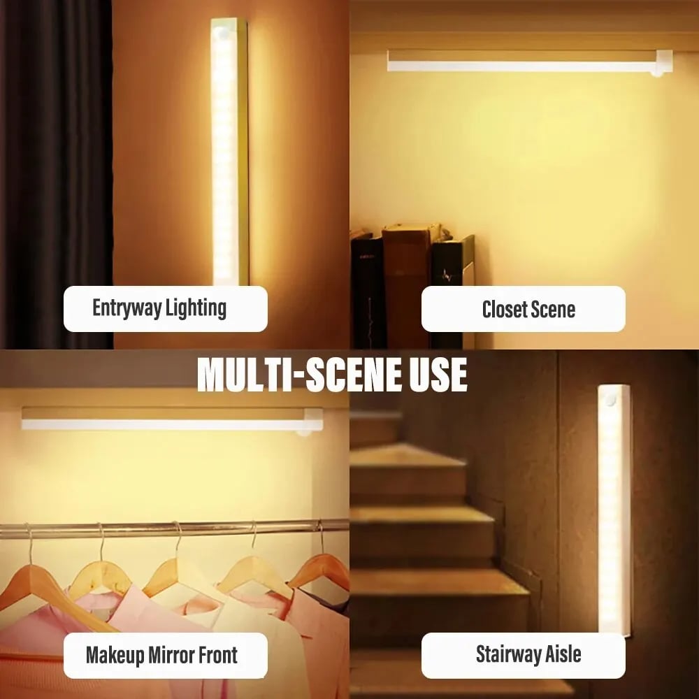 đ„UUDEN VUODEN MYYNTI - Punch-free Smart Sensor Magnetic ladattavat LED-valot