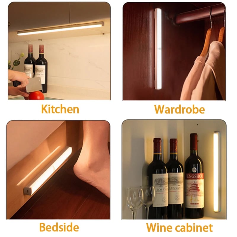 đ„UUDEN VUODEN MYYNTI - Punch-free Smart Sensor Magnetic ladattavat LED-valot