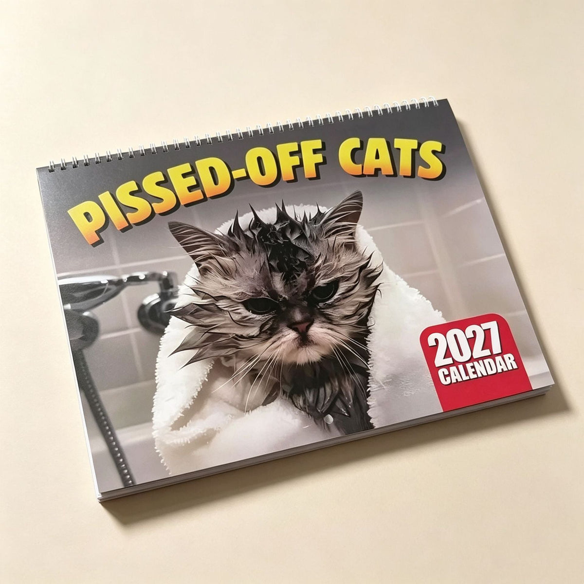 🏆 Sidste dag: Specialpris 169 kr.! 🗓️ PISSED-OFF CATS 😼💢 2027 Vægkalender – Sjov gave til katteelskere 🐾