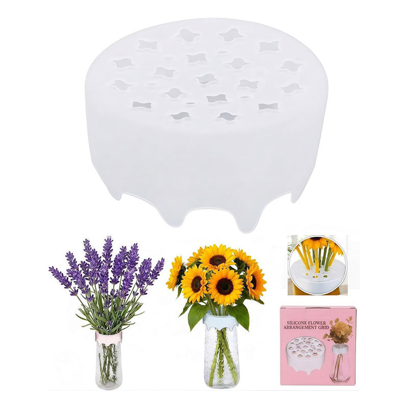 🎁 Køb 1, få 1 GRATIS 🌼 Gør dine blomster ranke og smukke – Silikoneholder til blomsterbuketter ✨