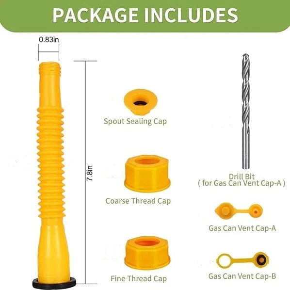VIIMEINEN PÄIVÄ EDISTÄMINEN SÄÄSTÄÄ 49%🔥Päivitetty korvaava kaasupurkin nokka, jossa on joustava suutin, sopii useimmille 1/2/5/10 Gal Can
