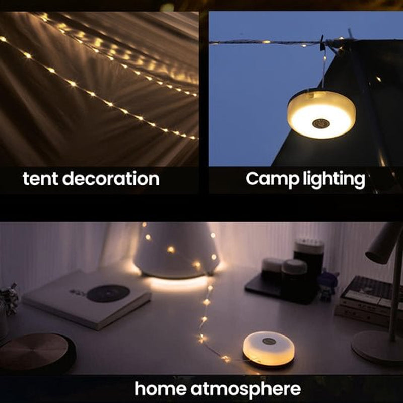 Ulkouima vedenpitävä kannettava Stowable String Light