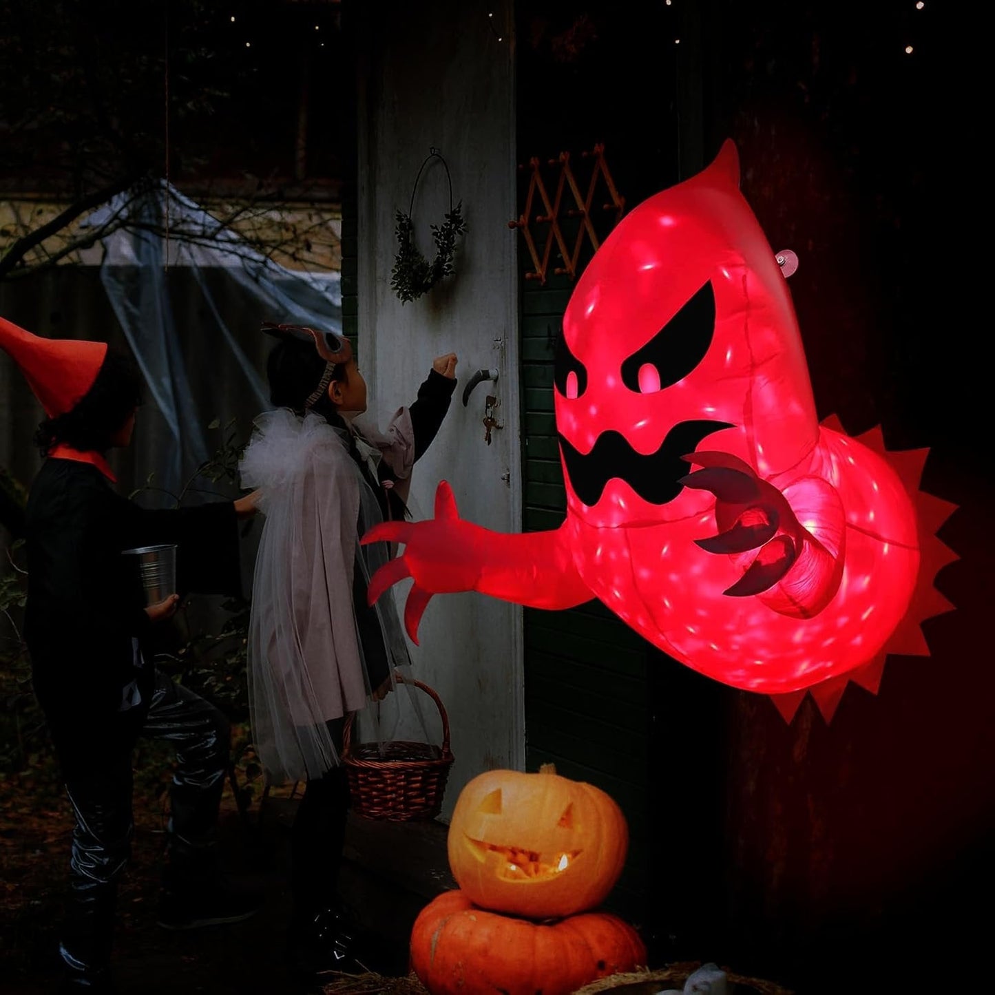 đ»LED Halloween puhallettava haamu
