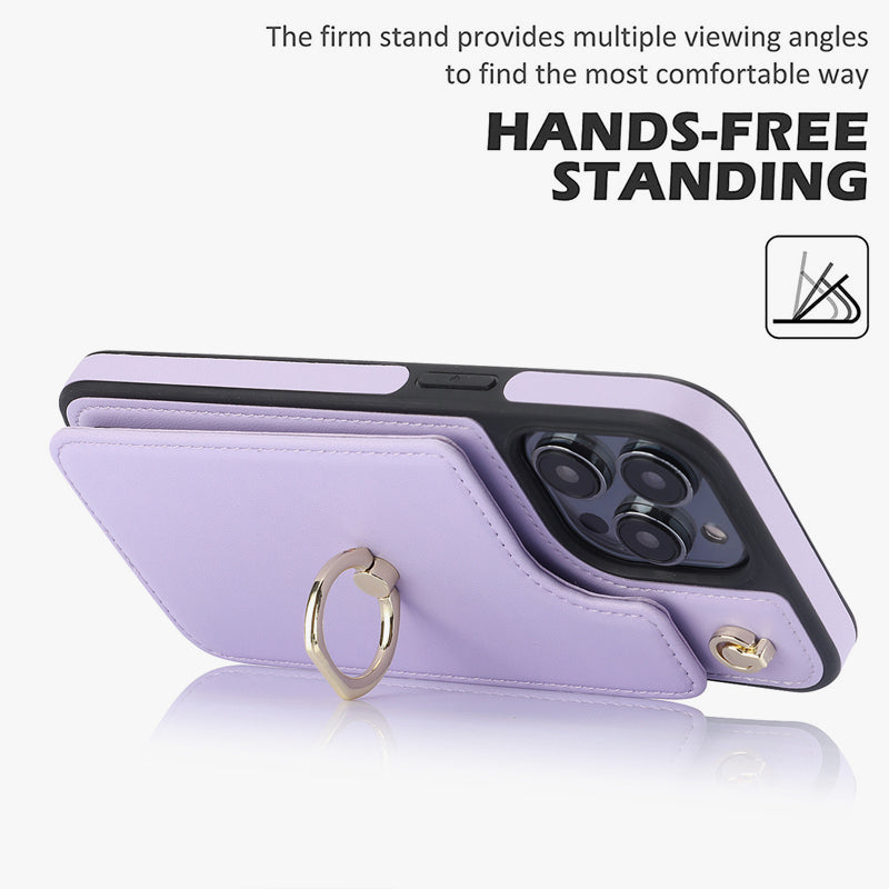 Slanted Portable Accordion Leather Phone Case - Täydellinen yhdistelmä tyyliä ja toimivuutta 📱✨/Slanted Portable Accordion Leather Phone Case