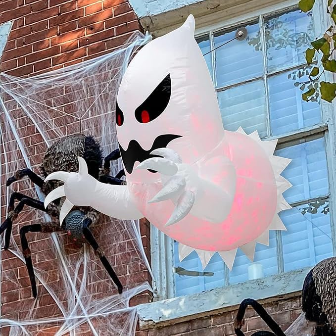 đ»LED Halloween puhallettava haamu