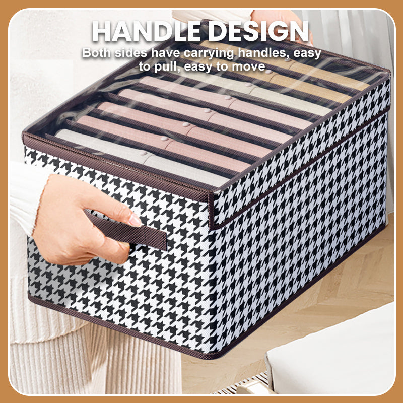 Houndstooth vaatteiden säilytyslaatikko