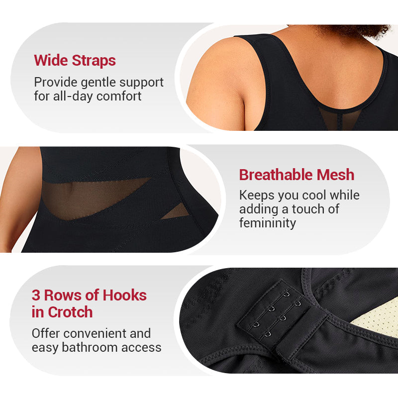 🎉Erikoismyynti - 49% OFF✨3-in-1 Naisten kevytrakenteinen verkkojooga Bodysuit Shaper
