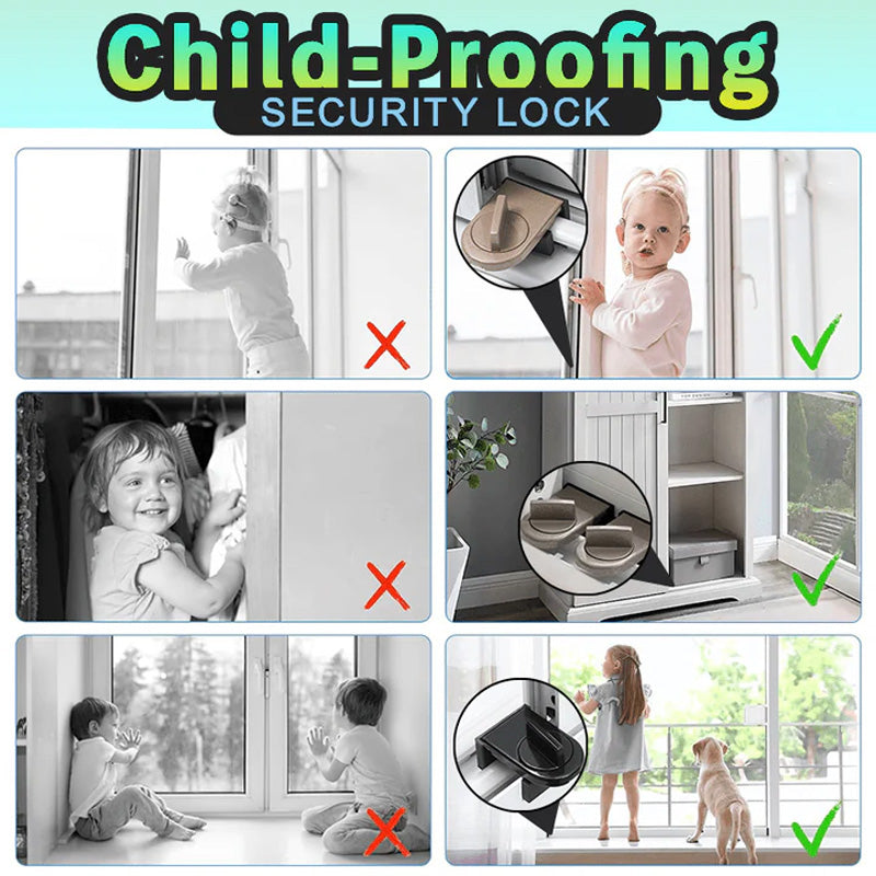 Anti-Thief Safety liukuovi ja ikkuna turvalukko