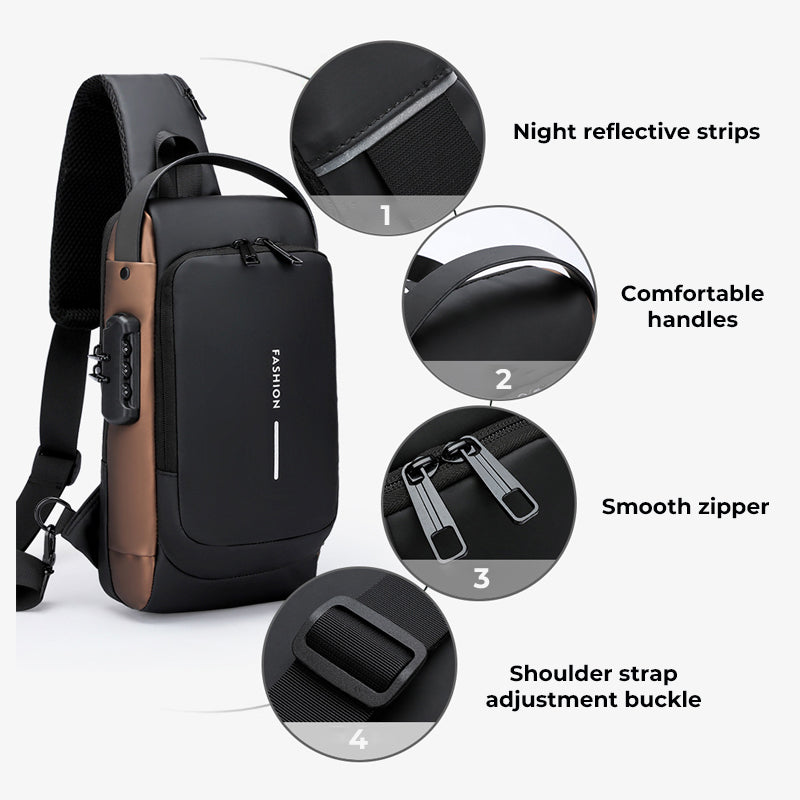 2024 Uusi yksinkertainen vedenpitävä vedenpitävä Crossbody olkalaukku