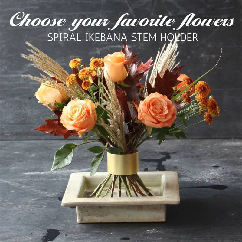 Spiral Ikebana varren pidike