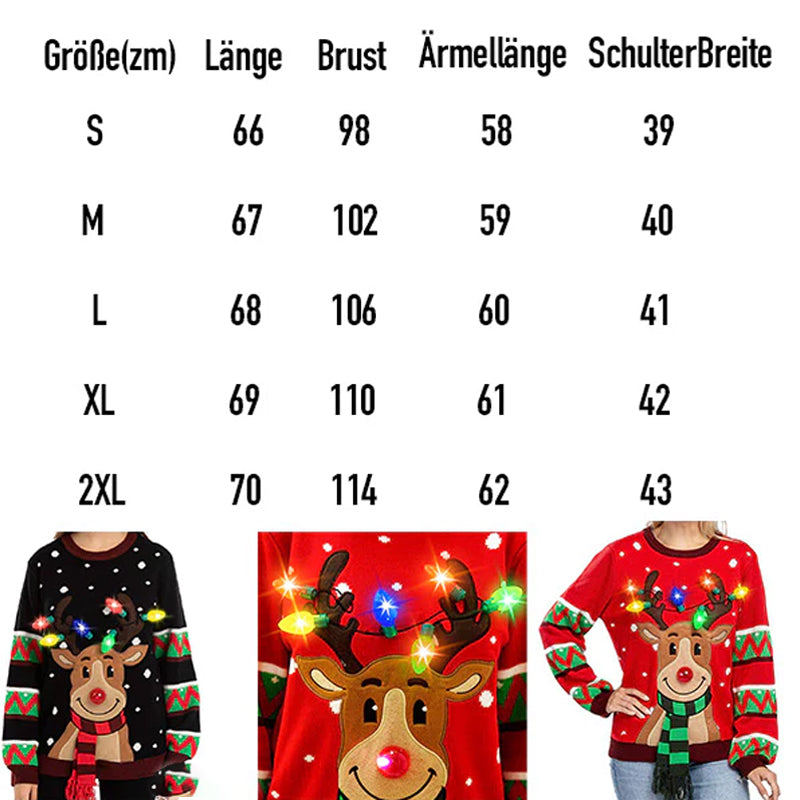 Hehkulamppu poro villapaita