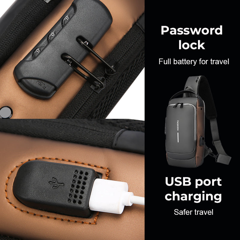 2024 Uusi yksinkertainen vedenpitävä vedenpitävä Crossbody olkalaukku