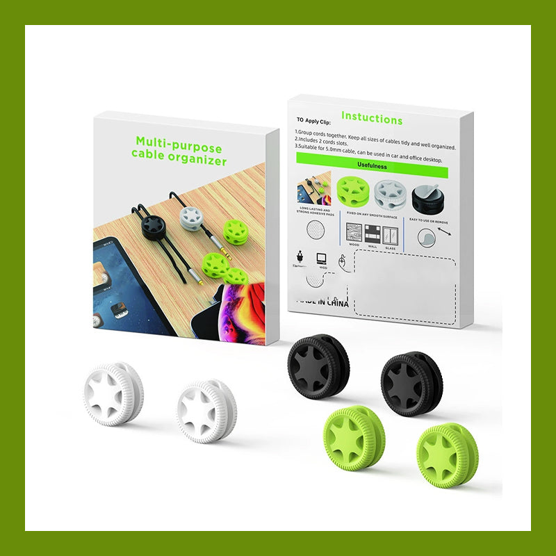 Itsekiinnittyvä Kaapelipöytäjärjestäjä