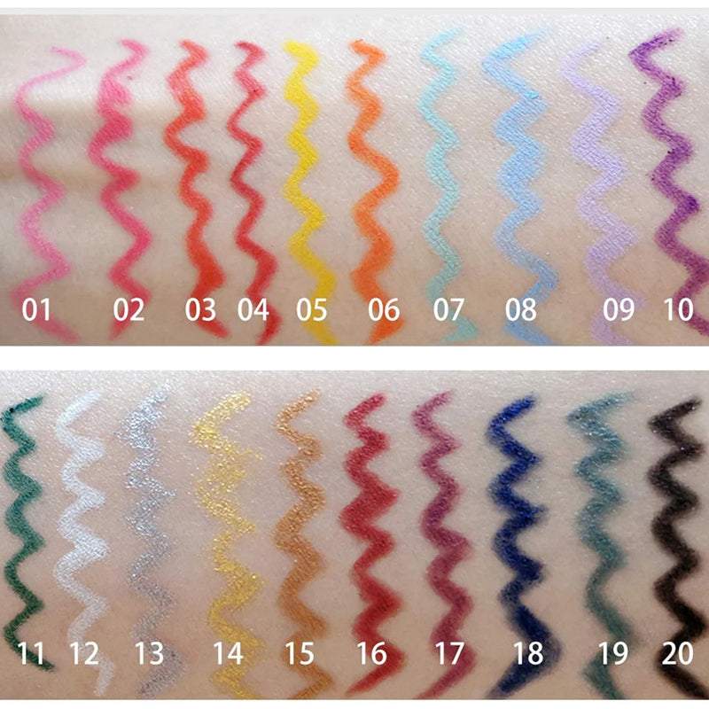 đ„đ„20 PCS vĂ€rilliset silmĂ€nrajauskynĂ€t kynĂ€sarja