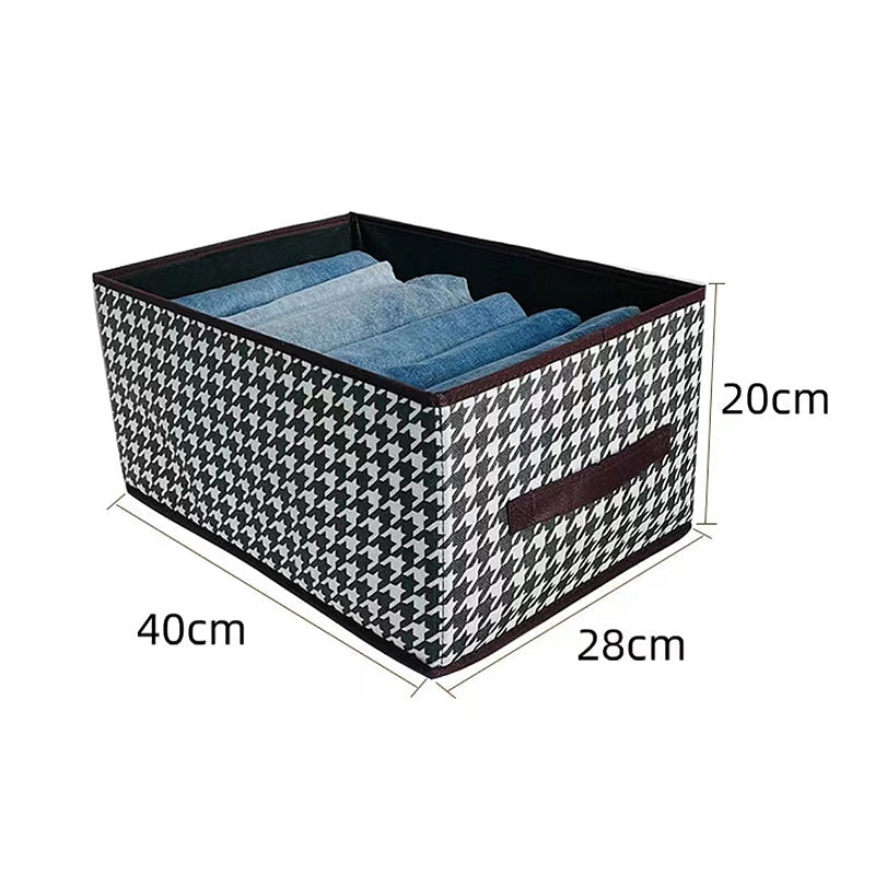 Houndstooth vaatteiden säilytyslaatikko