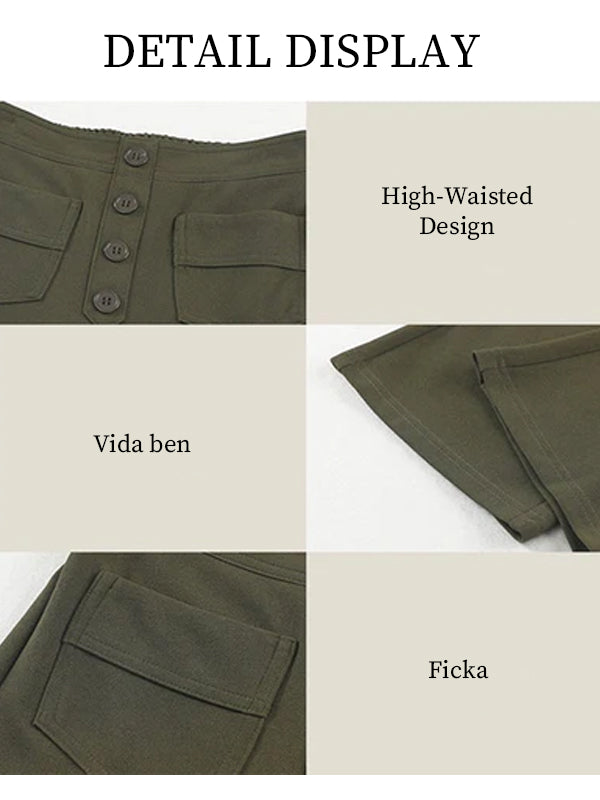 🔥Hot Sale 8000+💷Hyvä hinta🔥Naisten rento korkeavyötäröinen Stretch-housut