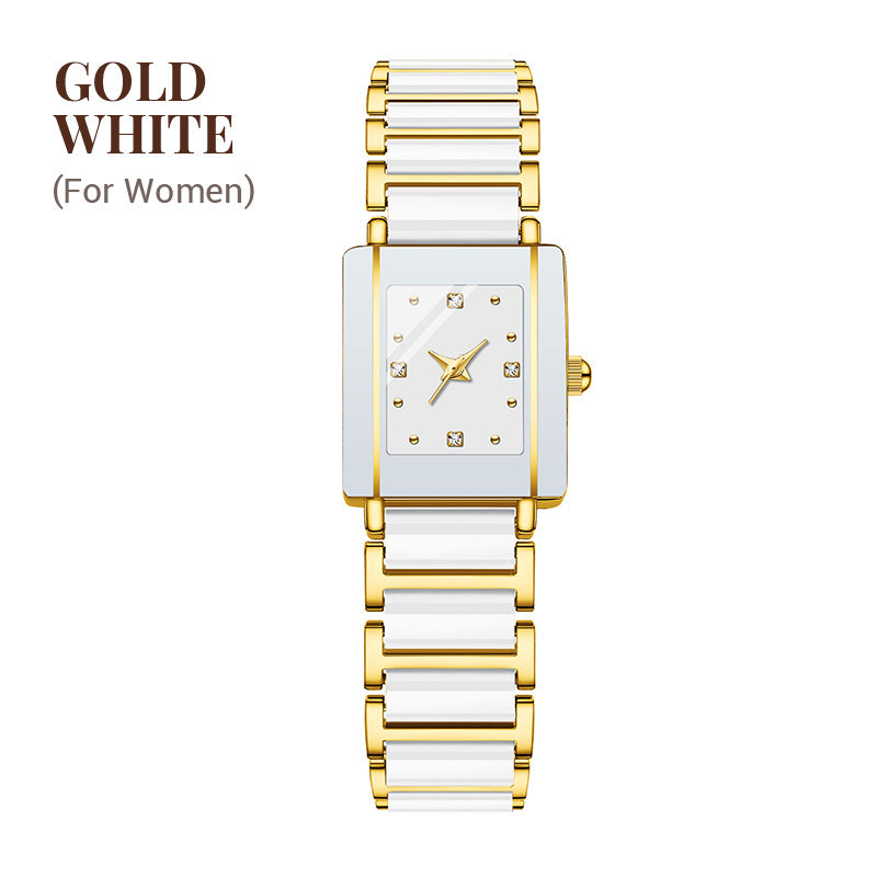 ⌚Fashion Keramisk Kvadratisk Quartz Ur