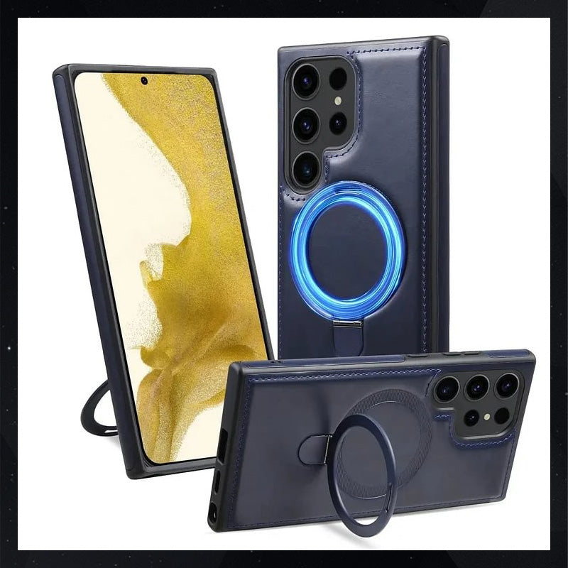 Ylellinen magneettinen nahkainen puhelinkotelo