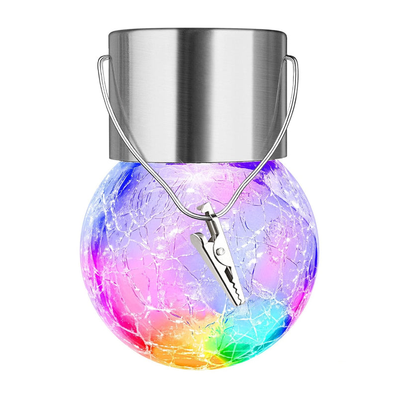 Solar Mosaic Crackle Globes LED-puutarha valot