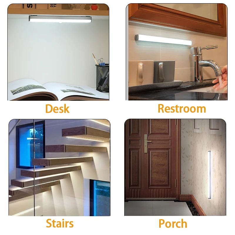 đ„UUDEN VUODEN MYYNTI - Punch-free Smart Sensor Magnetic ladattavat LED-valot