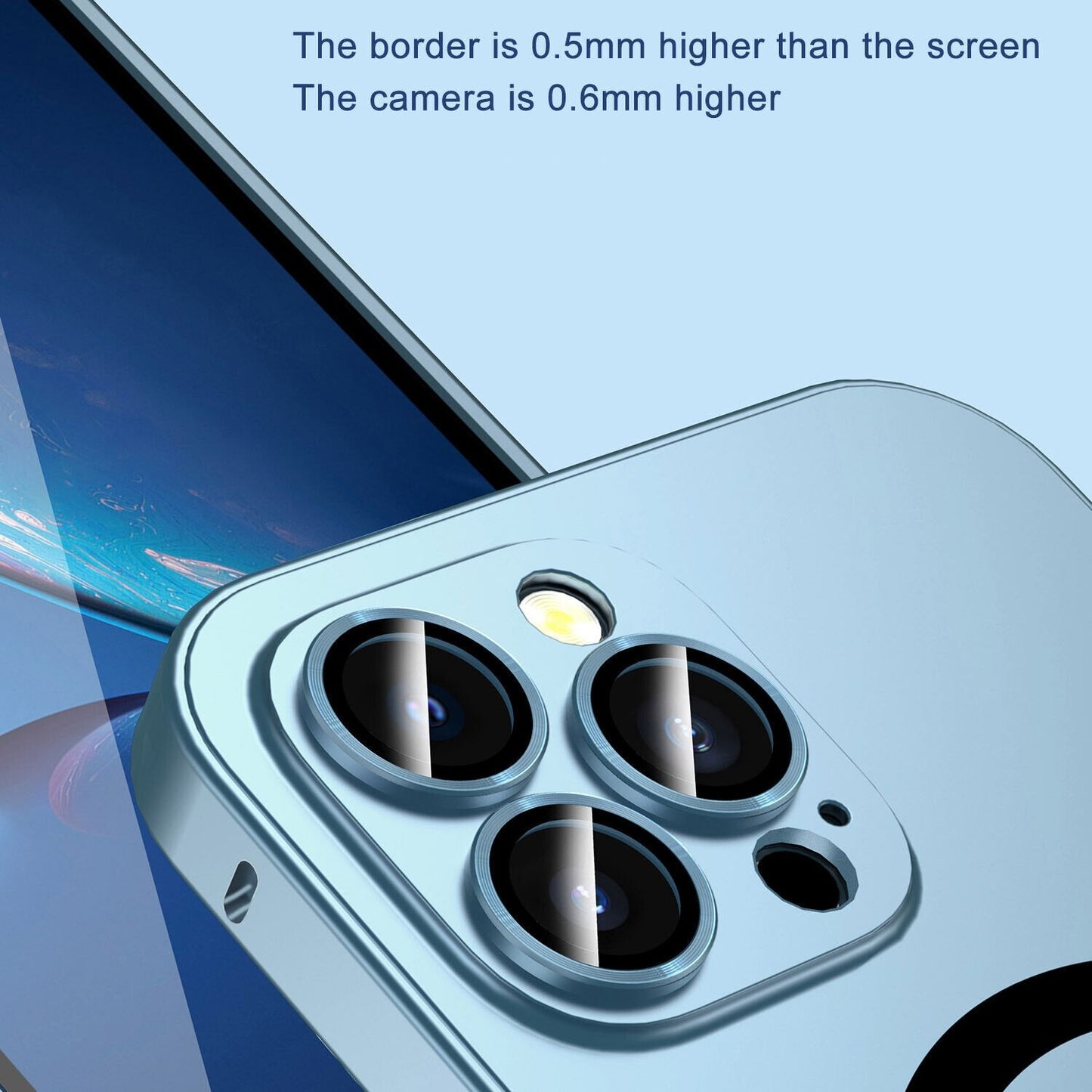 Magneettinen lataus Anti-collision Matte Protective Case -suojakotelo