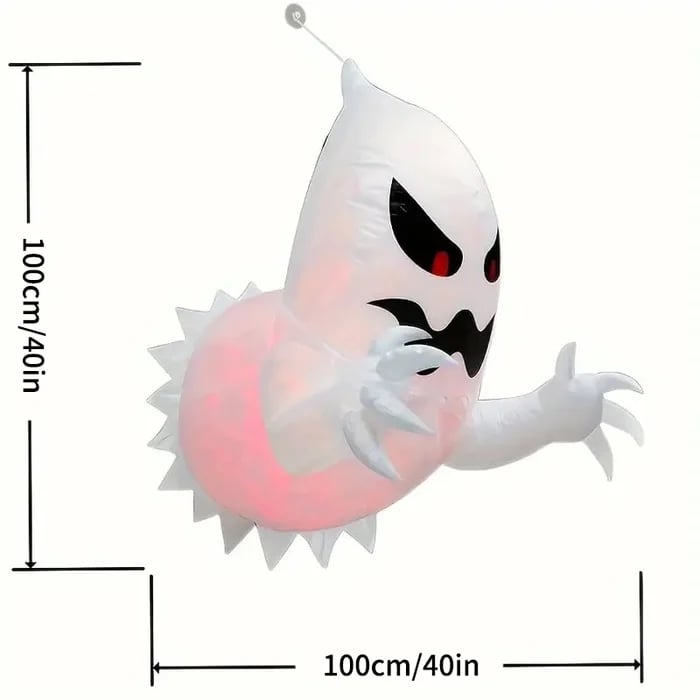 đ»LED Halloween puhallettava haamu