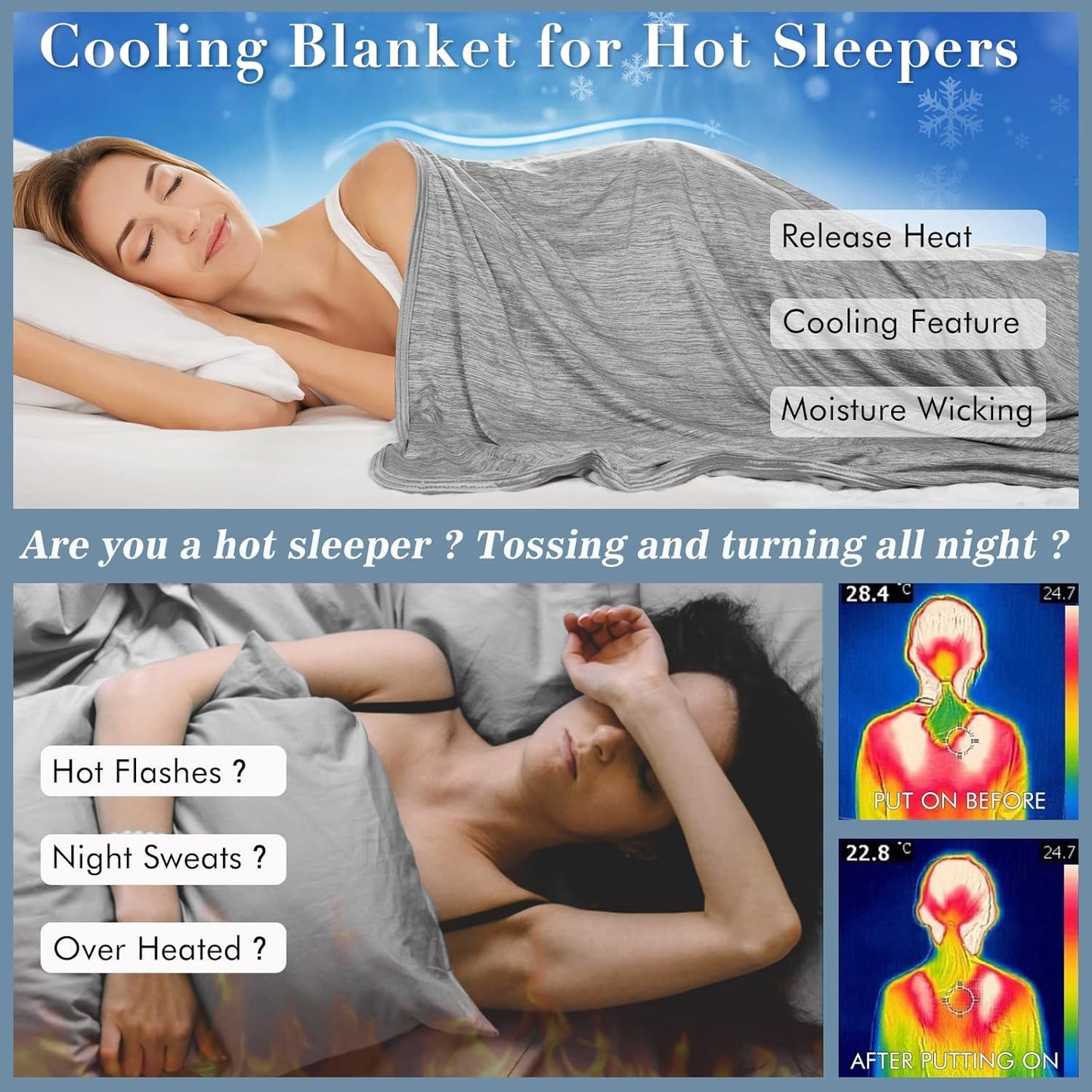 ❄The Ultimate Cooling Summer Throw Blanket