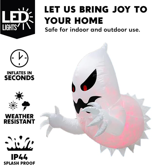 đ»LED Halloween puhallettava haamu