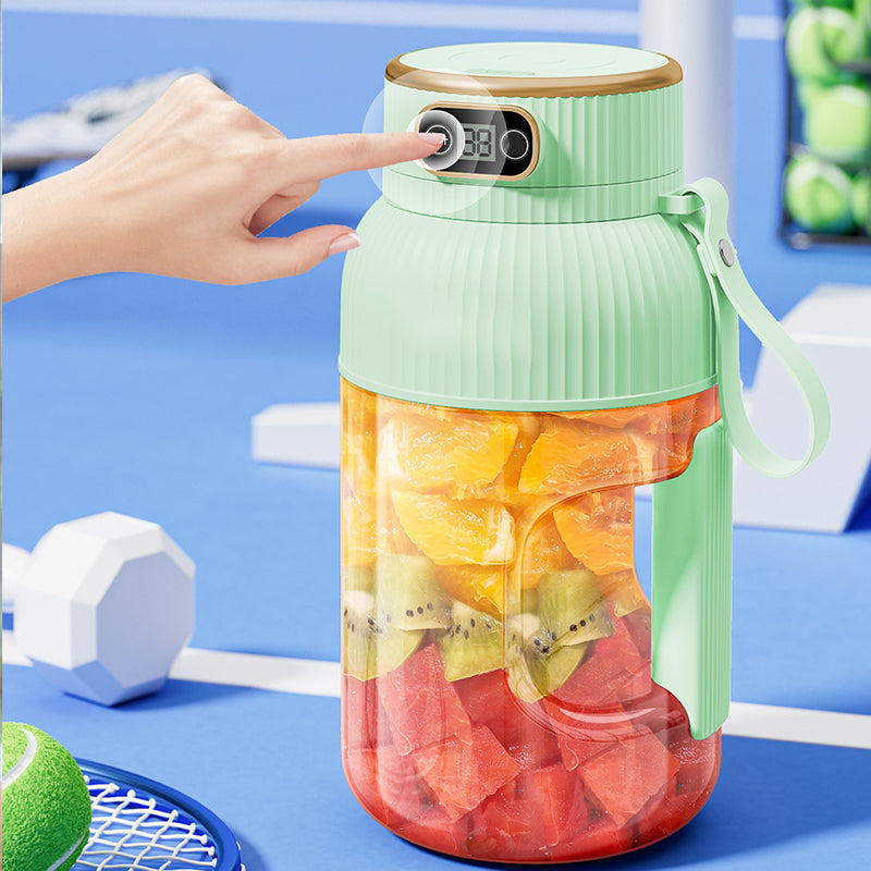 Multifunktionaler kannettava juicer-kuppi digitaalisella näytöllä