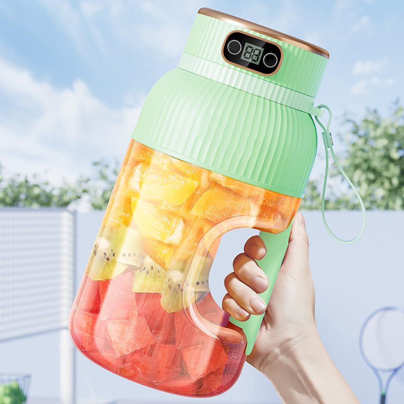 Multifunktionaler kannettava juicer-kuppi digitaalisella näytöllä