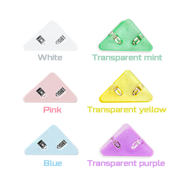 Kolmionmuotoiset pyöreäreunaiset asiakirjaliittimet