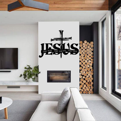 (🎁Viimeinen päivä -49% ALE)🔥 Jeesus & Risti -seinätaide - ⌛Rajoitetu Manuaalisesti Valmistettu Sarja