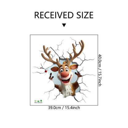 🎁Julesalg Kun 99 kr!!🔥🎅Kreativt Julevægklistermærke