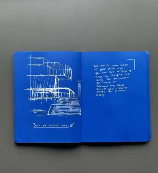 📘 Notedfy Think Blue Notebook – En Anden Slags Side til Bedre Idéer 💙