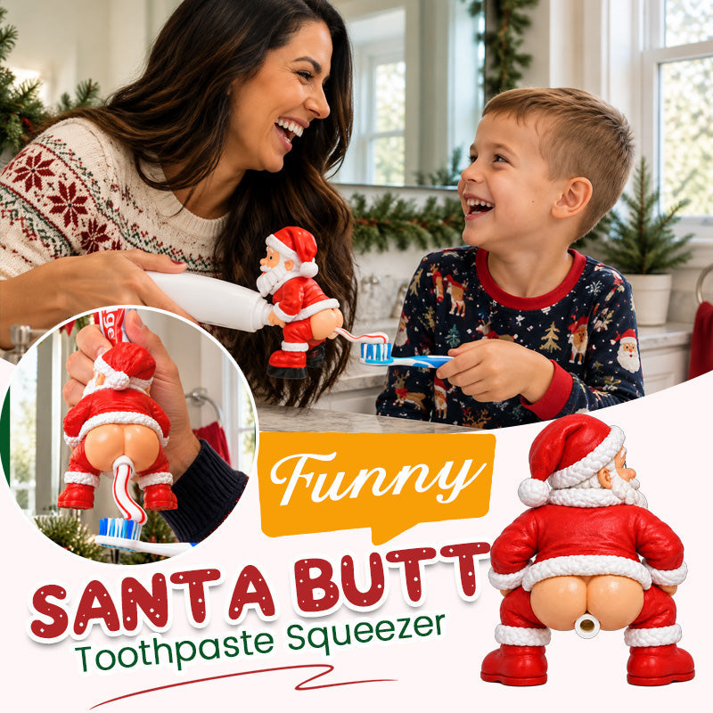 🎅 Sjov julemands-tandpastapresse 🍑😂