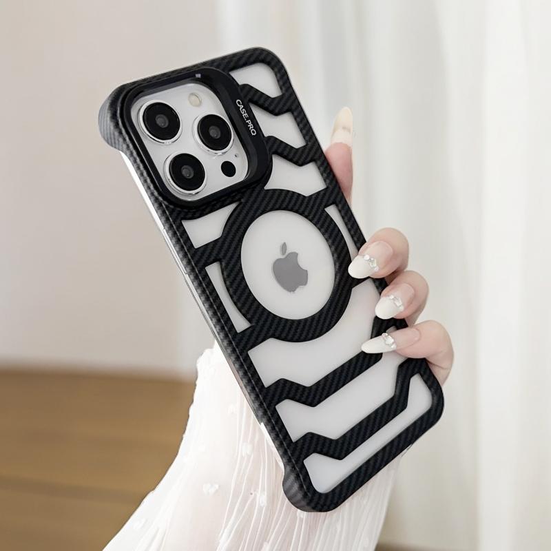 Hiilikuitu Cooling Phone Case: Parannettu ilmavirta ja magneettinen yhteensopivuus