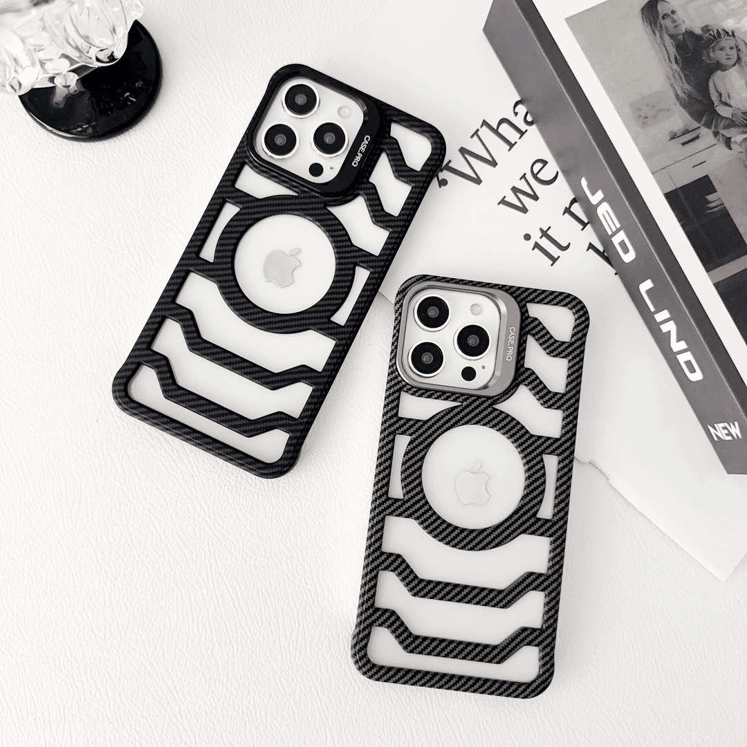 Hiilikuitu Cooling Phone Case: Parannettu ilmavirta ja magneettinen yhteensopivuus