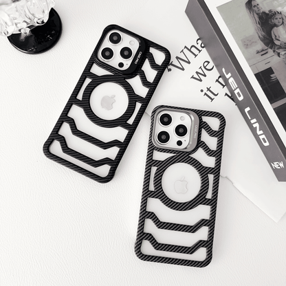 Hiilikuitu Cooling Phone Case: Parannettu ilmavirta ja magneettinen yhteensopivuus