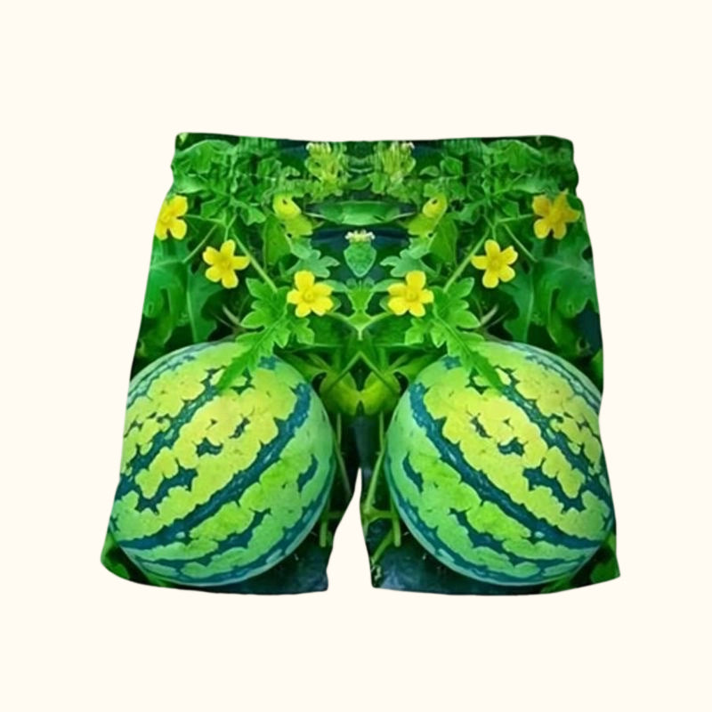 🍉 Sjovt T-Shirt Sæt med Vandmelon-Print