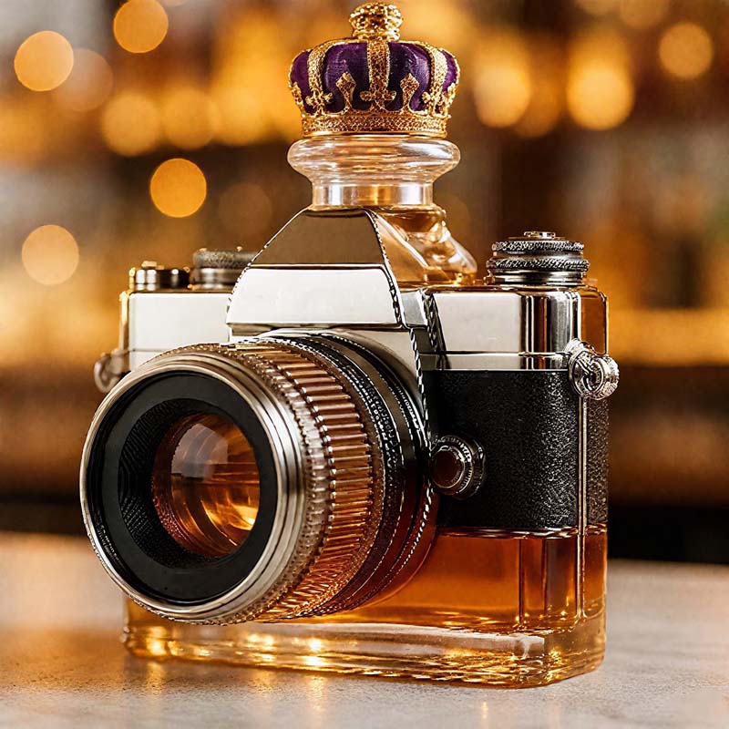 Kamera Glasflasche