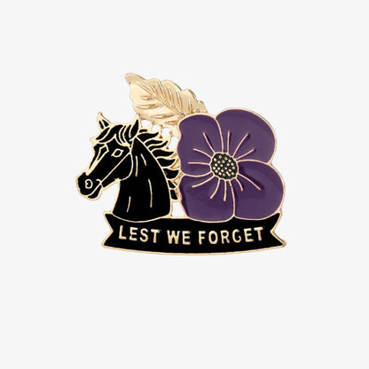 🌺🐎 Markant & Symbolsk — Lilla Valmue Heste-Mindebroche