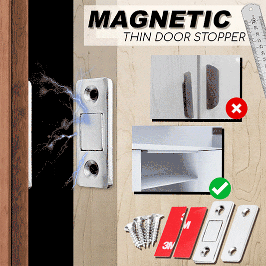Magneettinen erittäin ohut kaapin oven pysäytin（2 kpl)