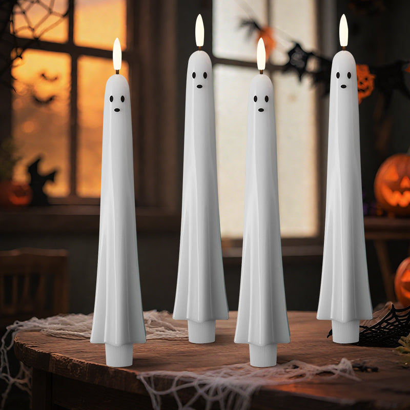 🎃👻 Etäohjattava kummitusvalo 3D-leimuavalla sydämellä 👻🎃