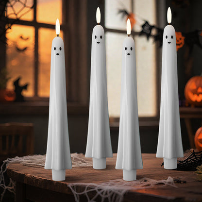 🎃👻 Etäohjattava kummitusvalo 3D-leimuavalla sydämellä 👻🎃