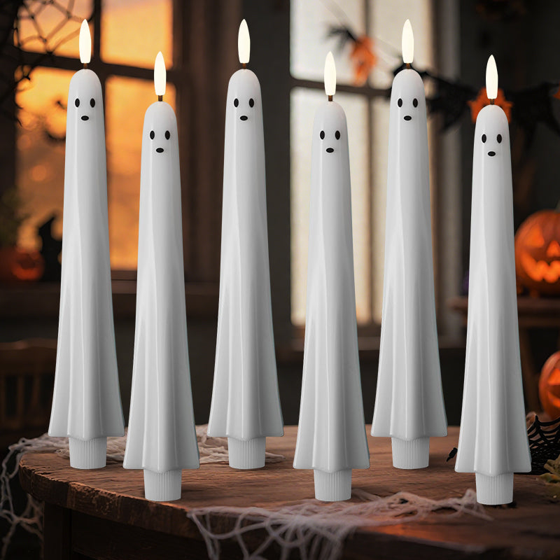 🎃👻 Etäohjattava kummitusvalo 3D-leimuavalla sydämellä 👻🎃